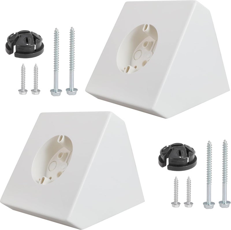 Deridi Ceiling Fan Light Fixture Mounting Box Fan Mounting Bracket FB900 Ceiling Fan Angle Mount for Cathedral Ceiling Angles of 80°and Up (2Pack) - Image 1